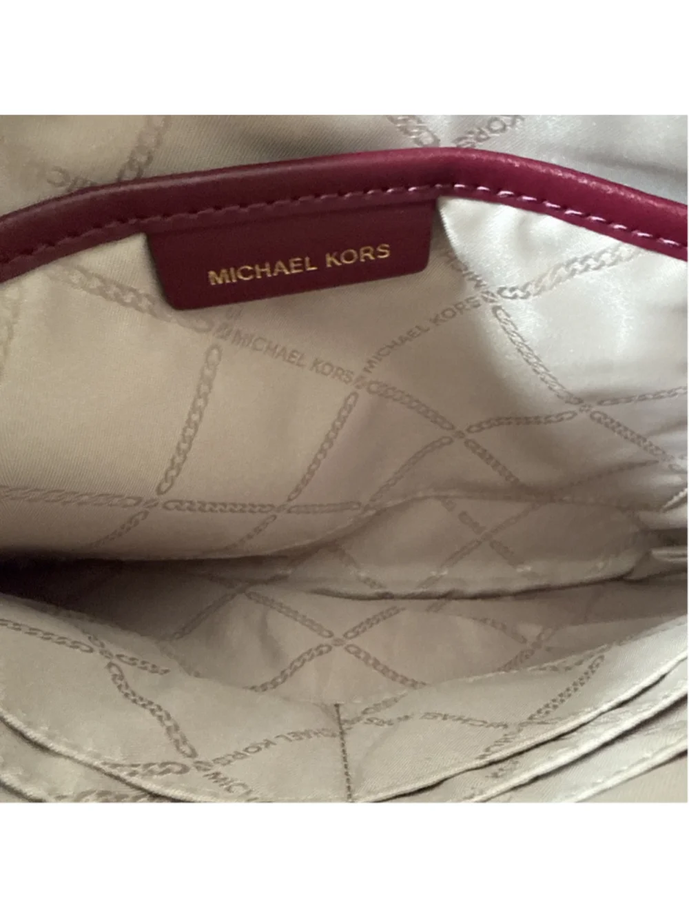 Michael Kors Jet Set Large Zip Clutch Wristlet Dark Berry Multi NWT